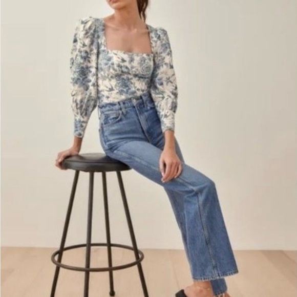 Reformation Stilton Linen Top - Picture 2 of 16